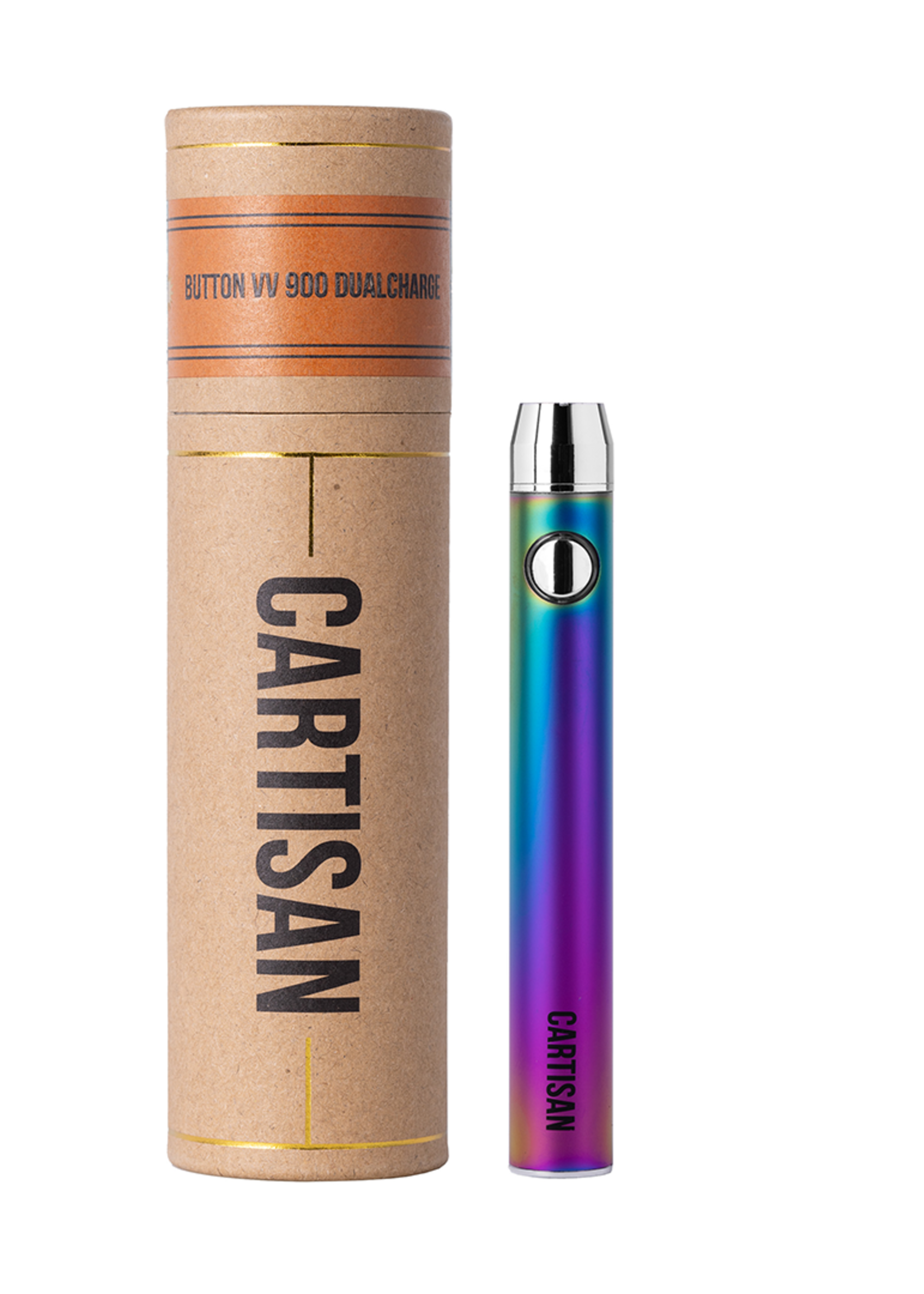 Cartisan Cartisan Button VV 900 Dual Charge (Micro-USB) 1G Battery Rainbow
