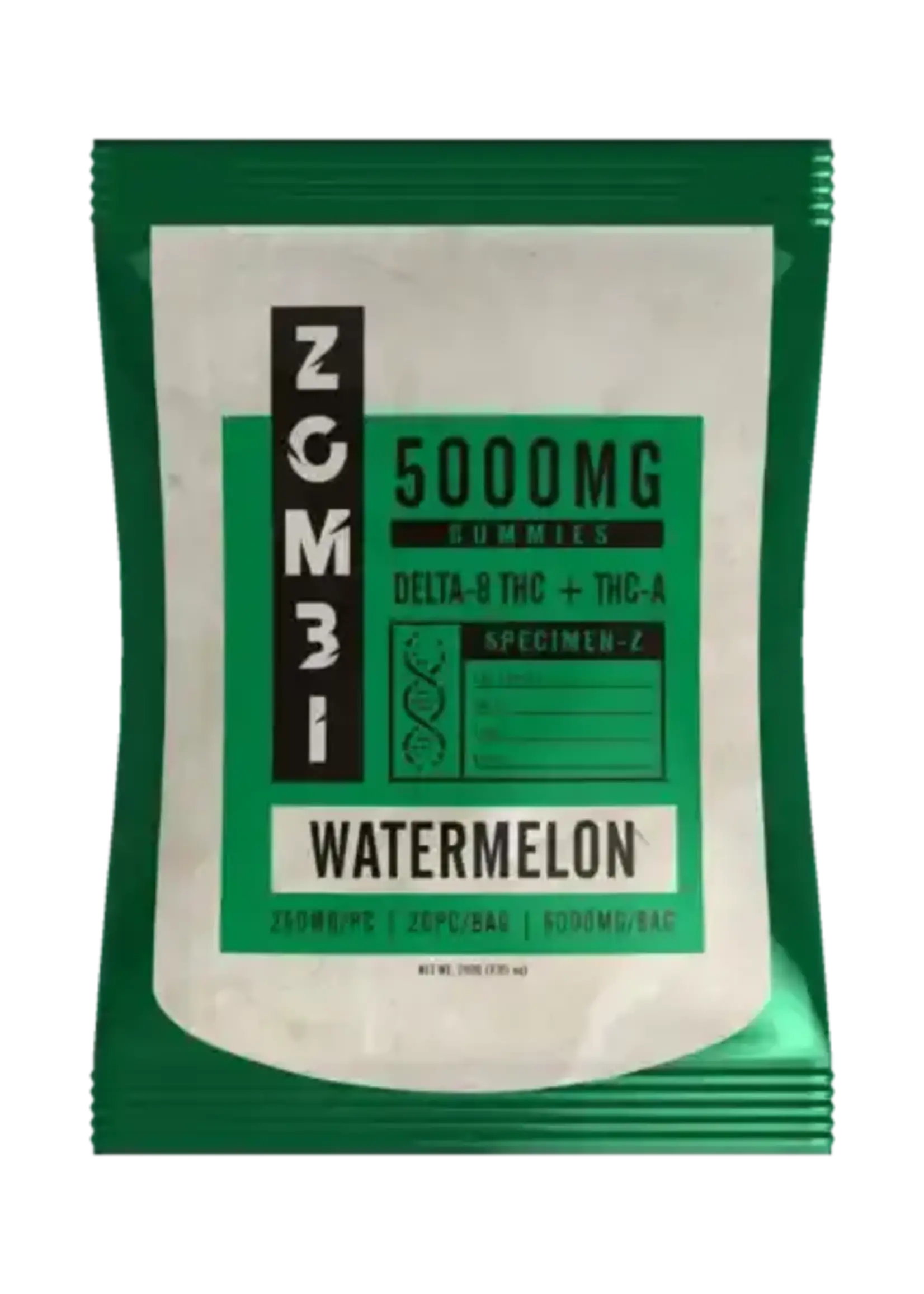 Zombi Zombi - Edibles - 5000mg - Delta 8+THCA - Watermelon