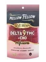 Mellow Fellow Mellow Fellow - Live Resin - M-Fusion - 400mg - Delta 9 - Strawberry Cheesecake