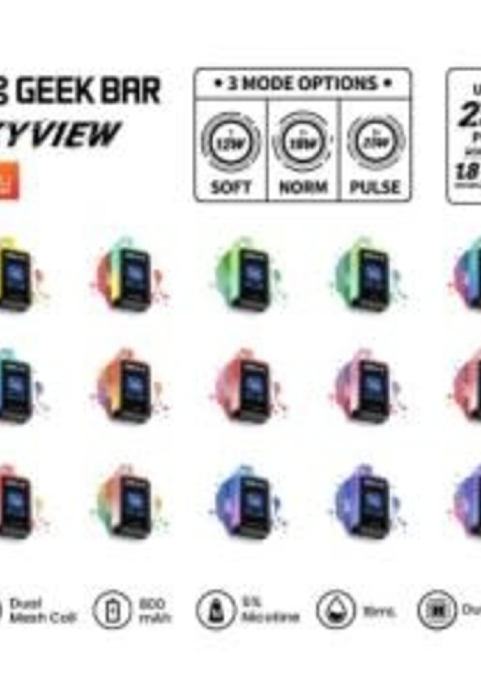 Geek Bar Geek Bar SKY VIEW 25000 Puff Disposable Strawberry Ice