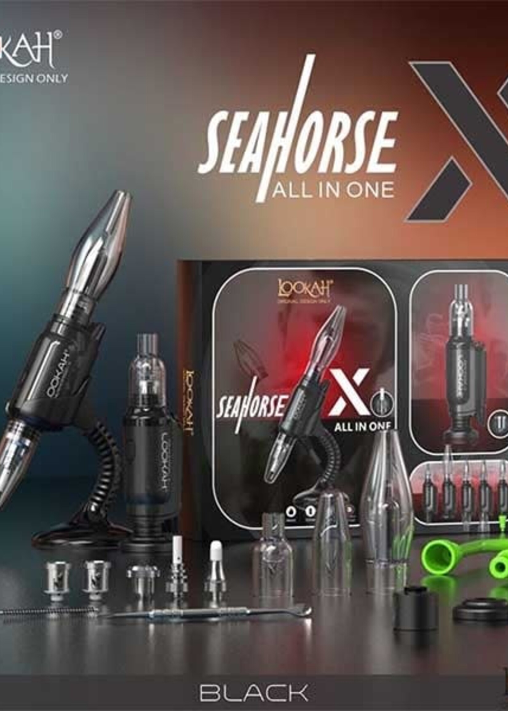 Lookah Lookah – Seahorse X 950mAh All In One Vaporizer Kit Orange