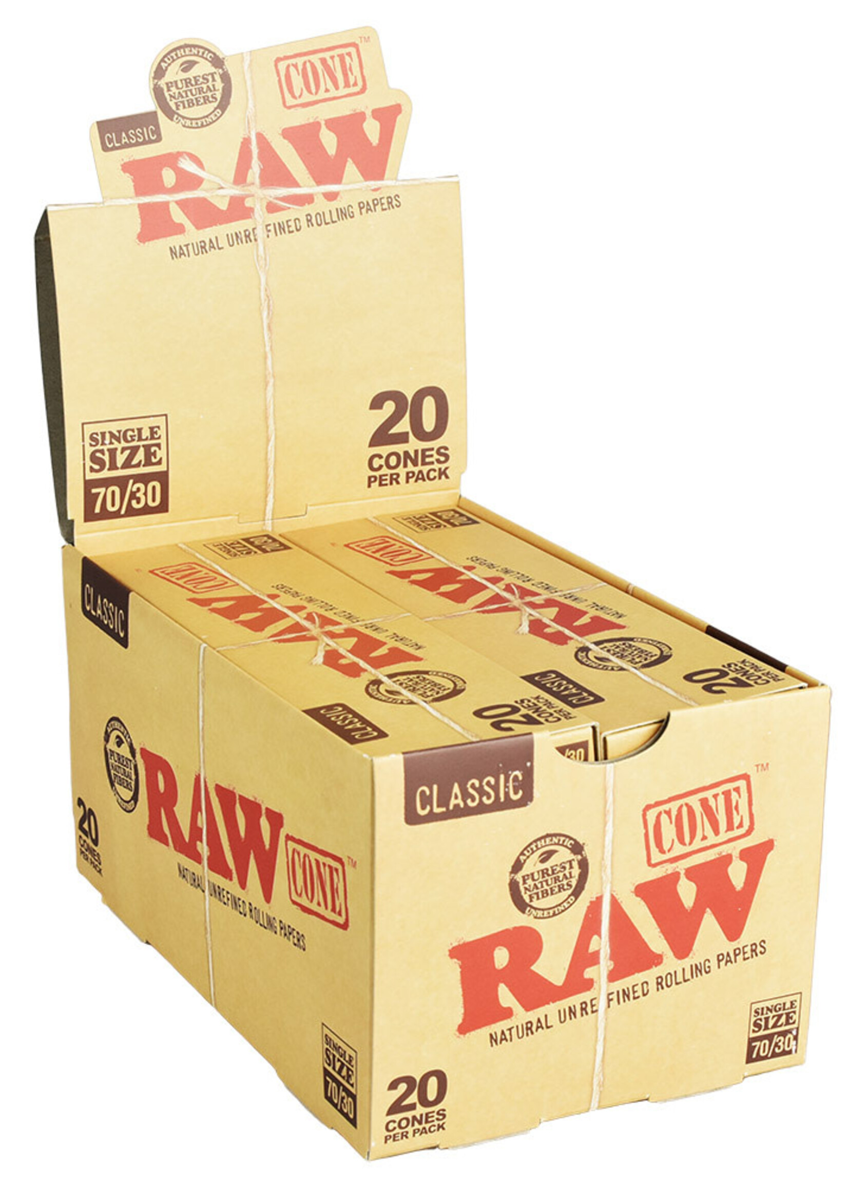 Raw Raw Classic Single Size 70/24 Cones 20pk