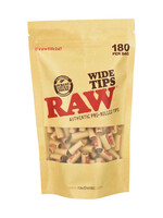 Raw RAW Pre-Rolled Wide Tips 180pc Bag