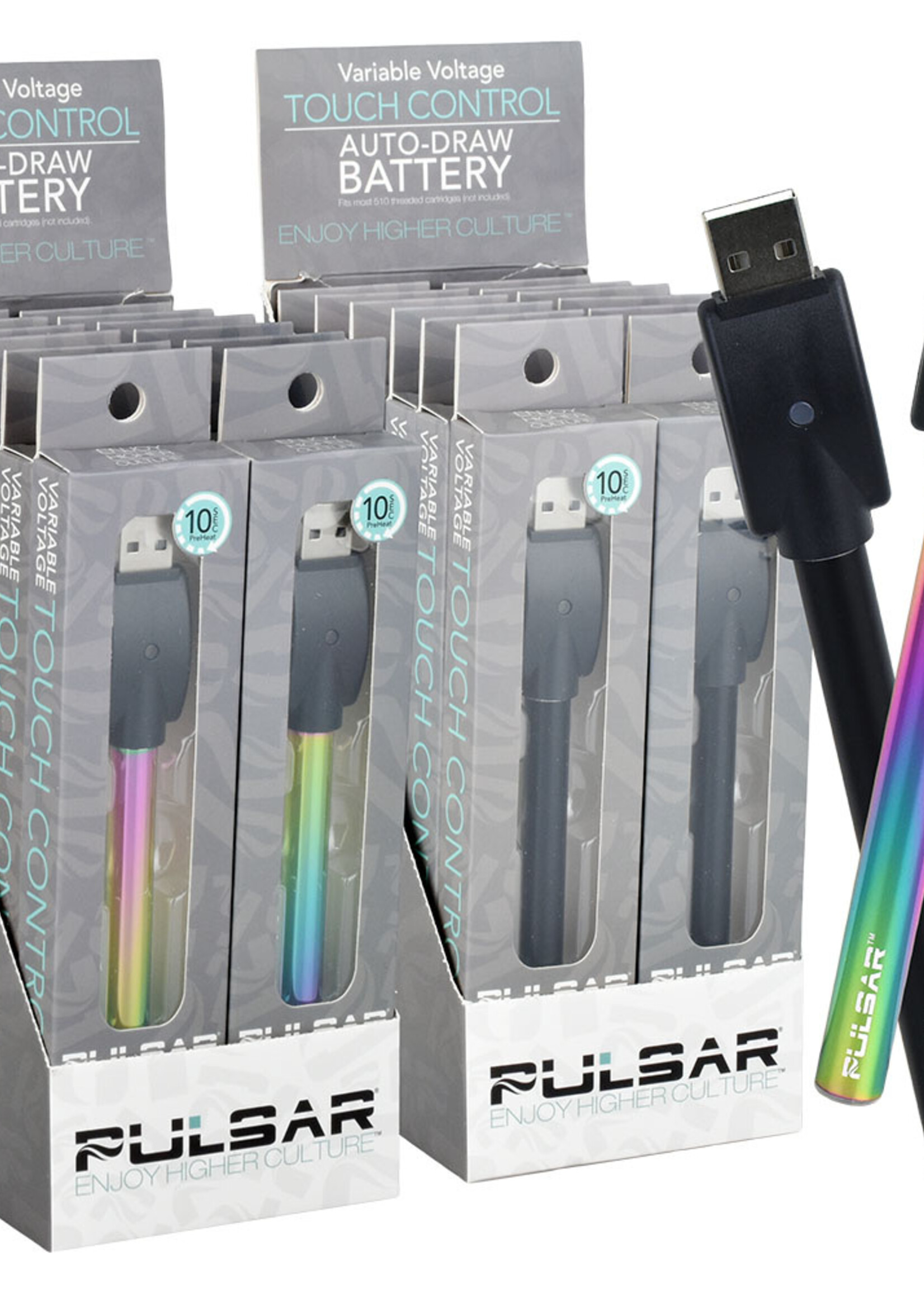 Pulsar Pulsar VV Auto-Draw 510 Battery & Charger Rainbow