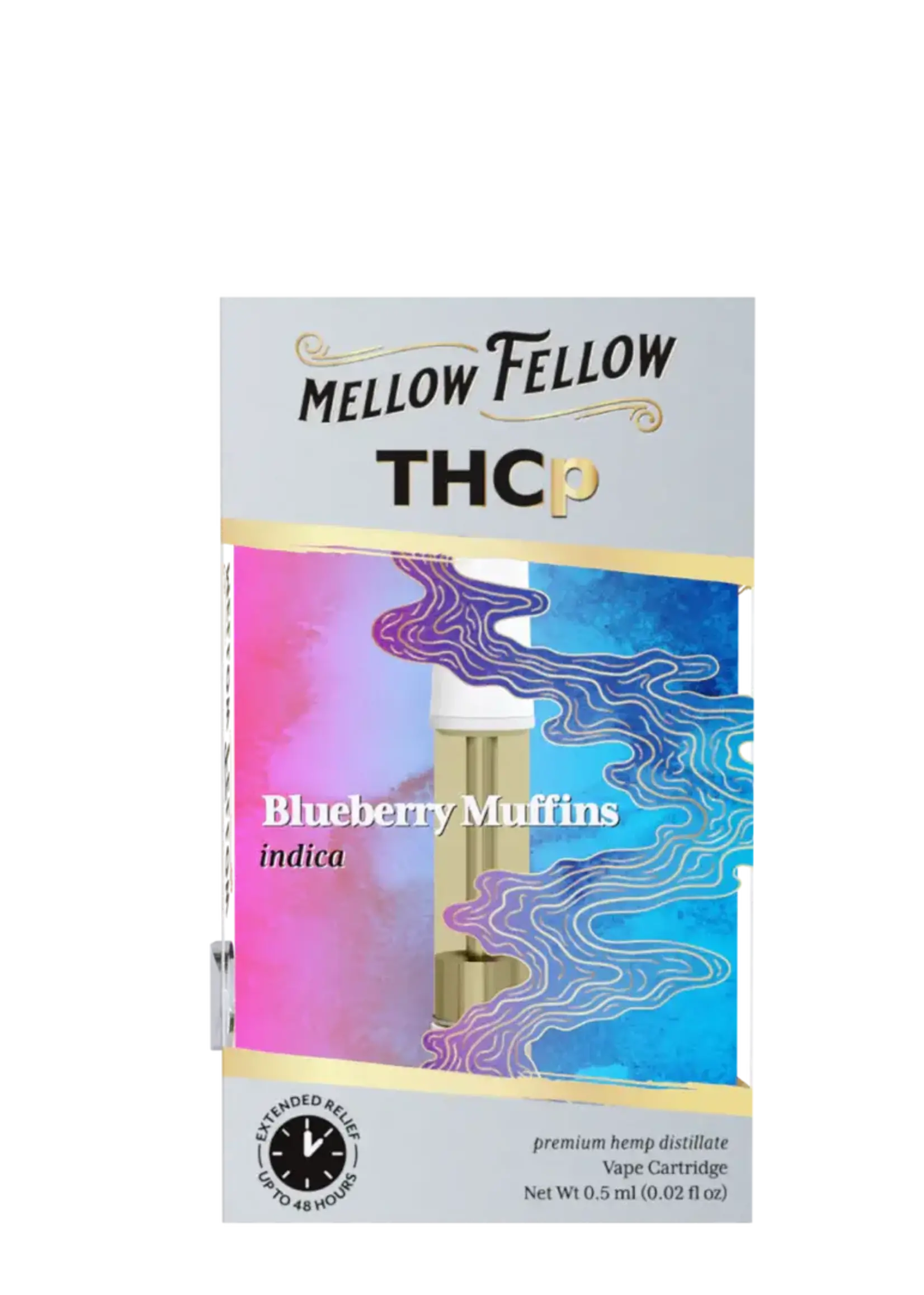 Mellow Fellow Mellow Fellow - Vape Cartridge - 0.5G - THCp - Blueberry Muffins Indica