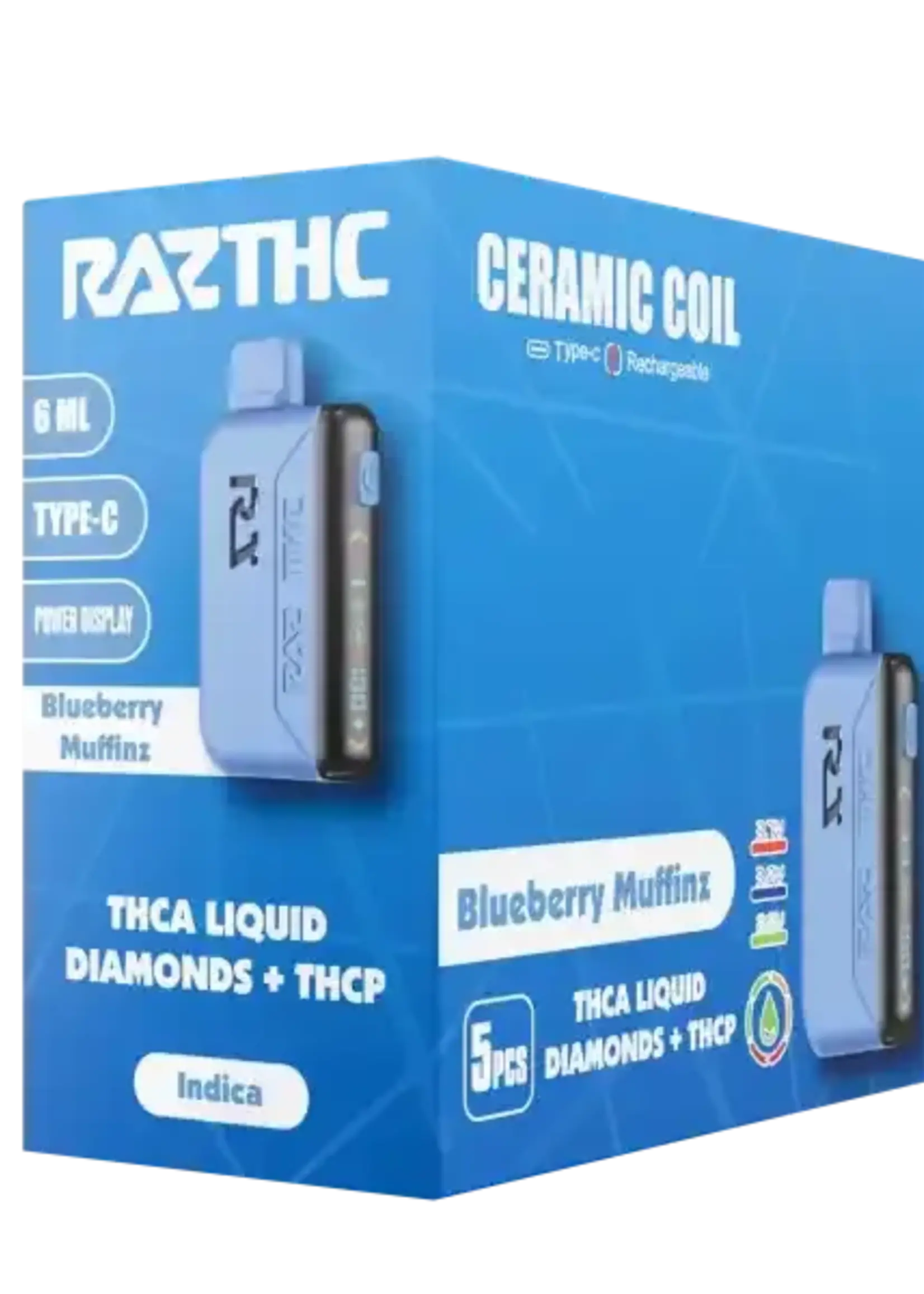 Raz RAZ THC - Disposable - 6ml - THCa + THCp - Blueberry Muffin