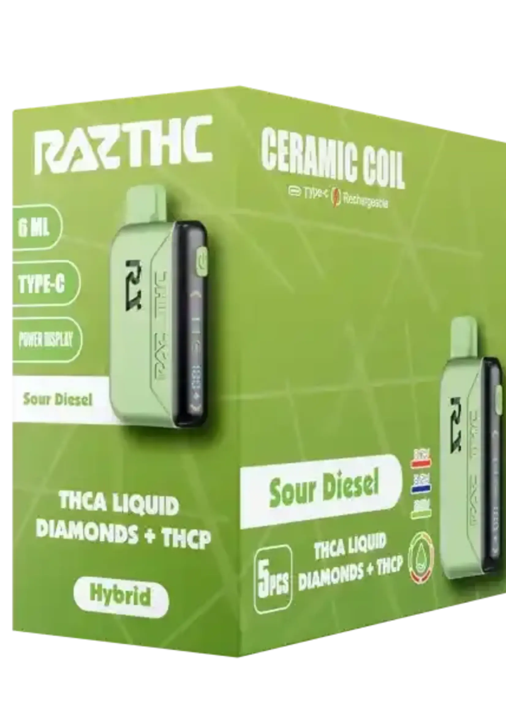 Raz RAZ THC - Disposable - 6ml - THCa + THCp - Sour Diesel
