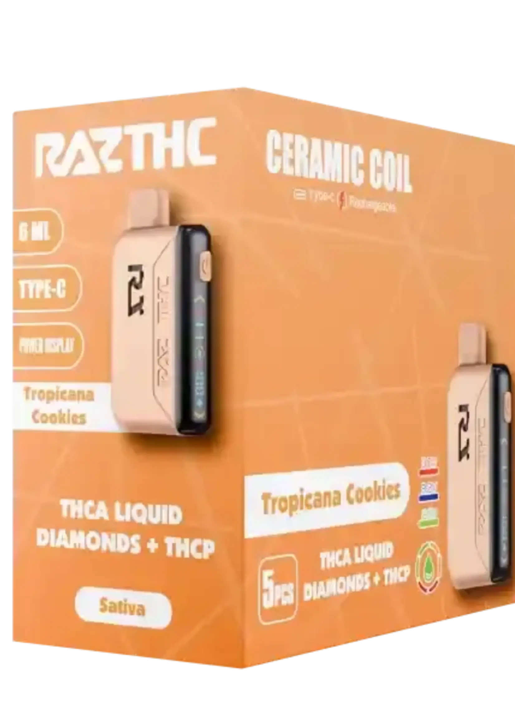 Raz RAZ THC - Disposable - 6ml - THCa + THCp - Tropicana Cookies