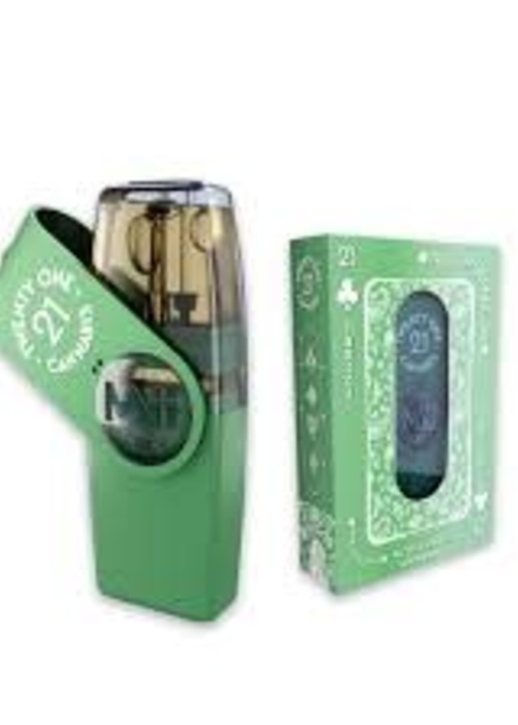 Twenty One Twentyone Disposable - 2mL - THCa - THCp -Watermelon Og (Indica Dominant) POP