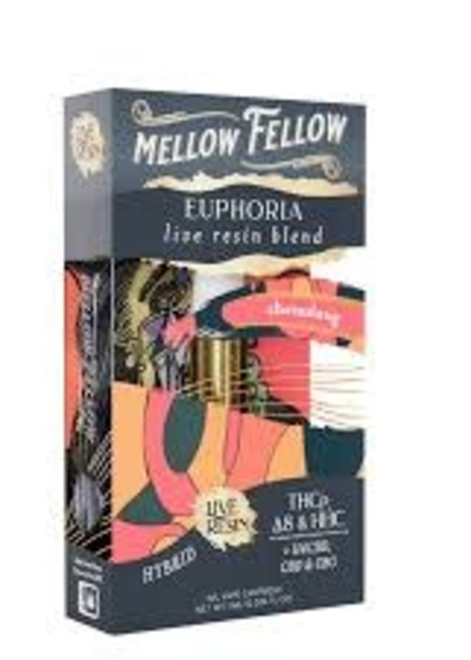 Mellow Fellow Mellow Fellow - Cartridge 1mL - Live Resin -Euphoria Blend - Chemdawg - POP