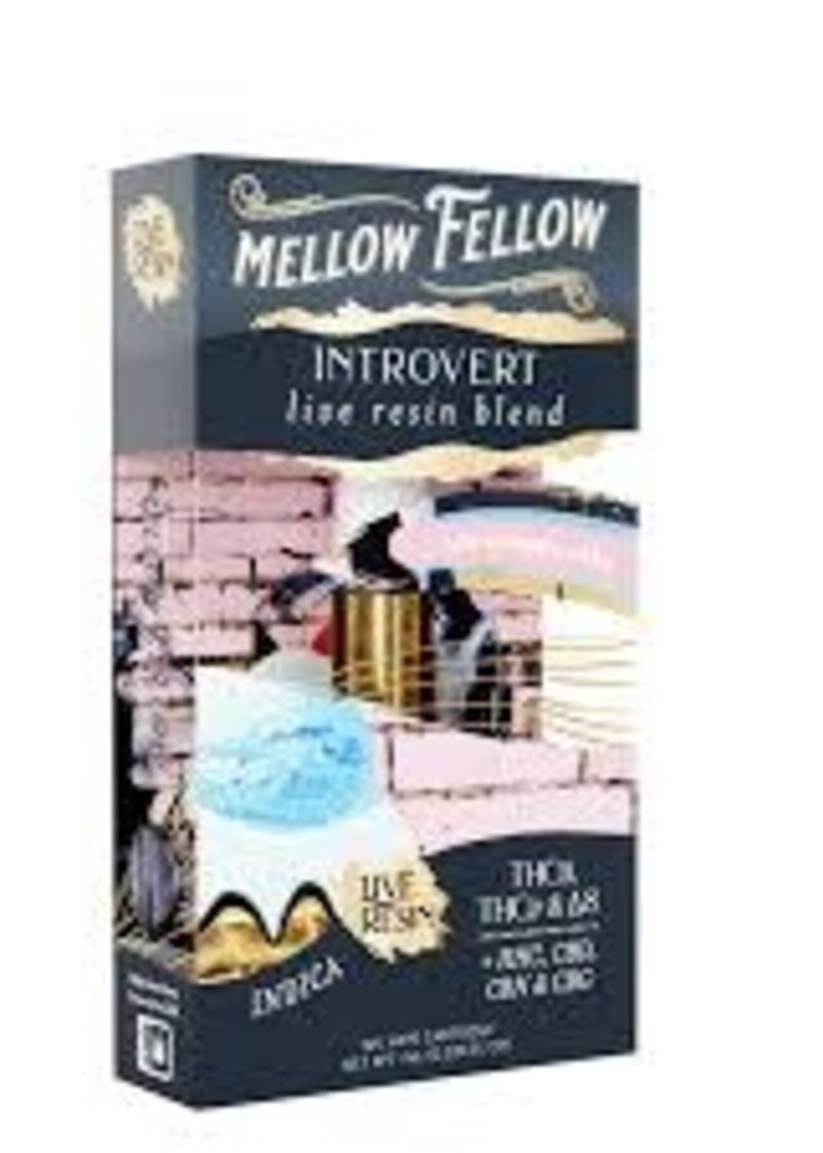 Mellow Fellow Mellow Fellow - Cartridge 1mL - Live Resin - Introvert Blend - Ice Cream Cake - POP