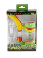 Ooze Ooze Stack Pipe Silicone Bubbler Rasta