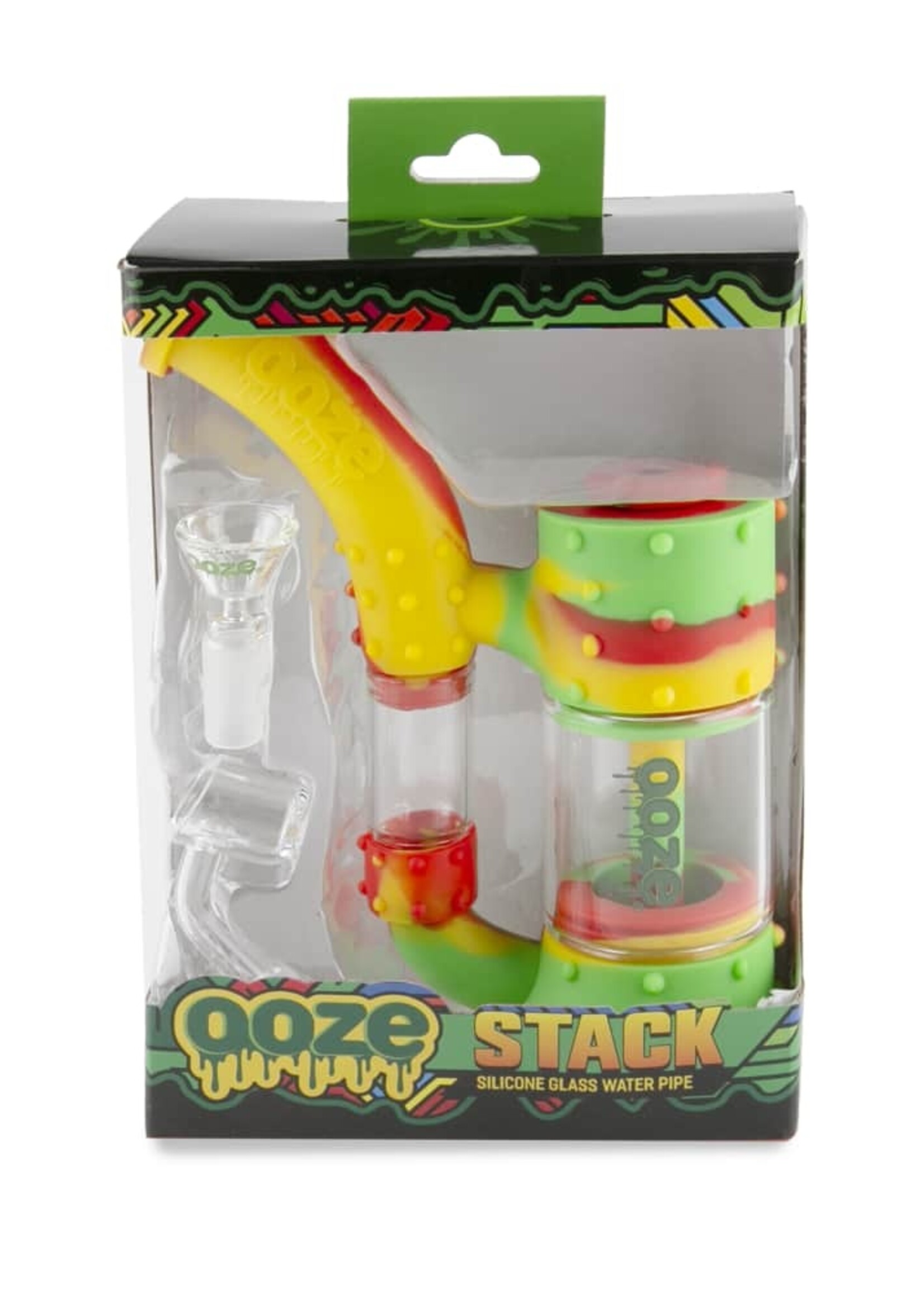Ooze Ooze Stack Pipe Silicone Bubbler Rasta