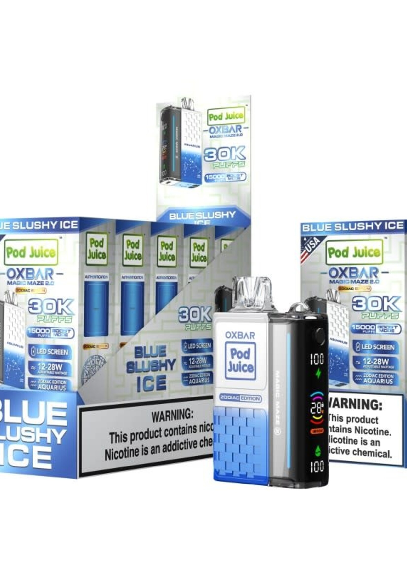 Oxbar OXBAR X POD JUICE MAGIC MAZE 2 – 30000 PUFFS – VAPE DISPOSABLE Blue Slushy Ice