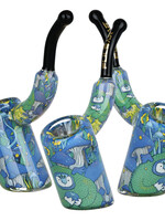 Pulsar Pulsar Inside Print Bent Sherlock Glass Hand Pipe Remembering How To Listen 4"