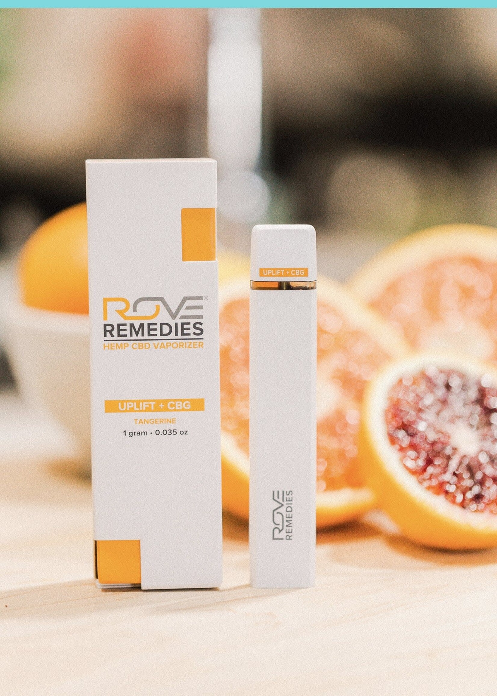 Rove Remedies Rove Remedies Hemp CBD Vape 1025mg Disposable Uplift + CBG Tangerine