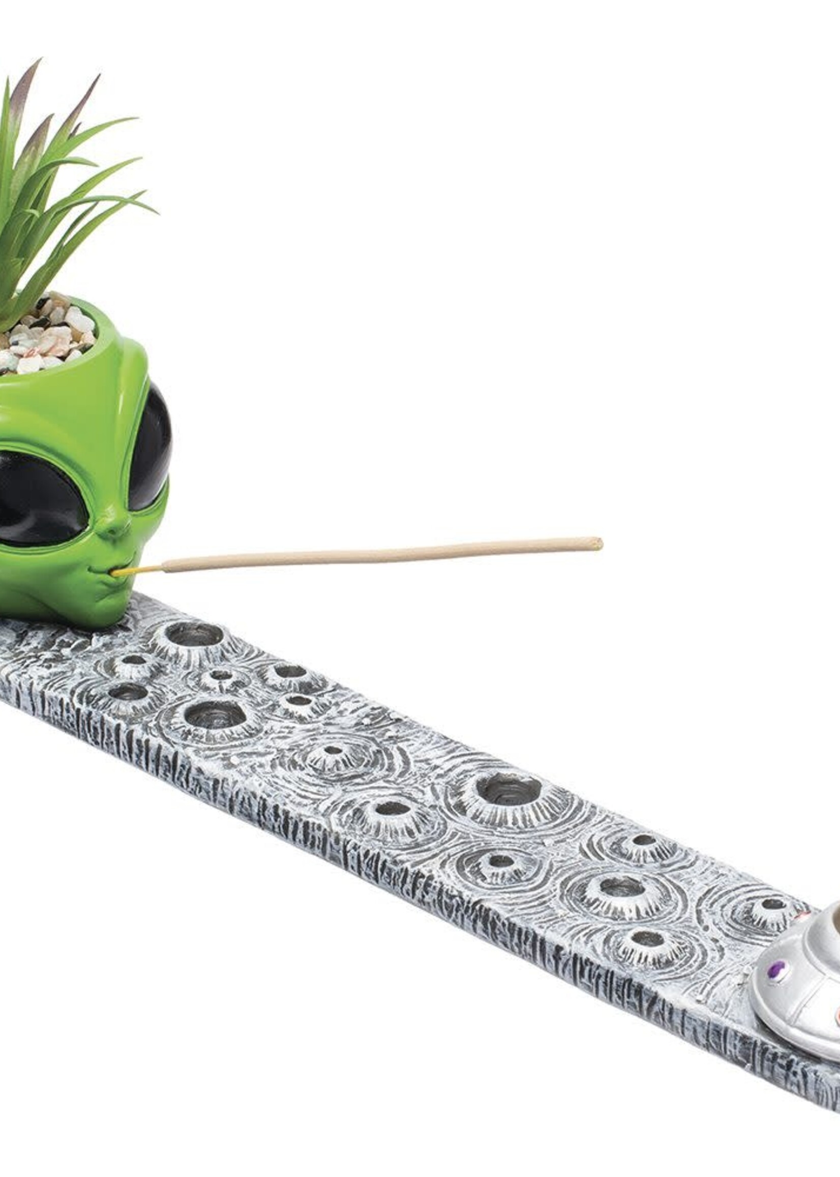 Fujima Alien Incense Burner with Plant - 12.5IN