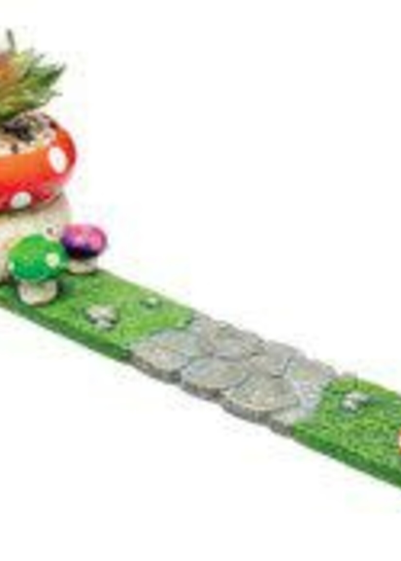Fujima Mushroom Incense Burner with Plant - 12.5IN
