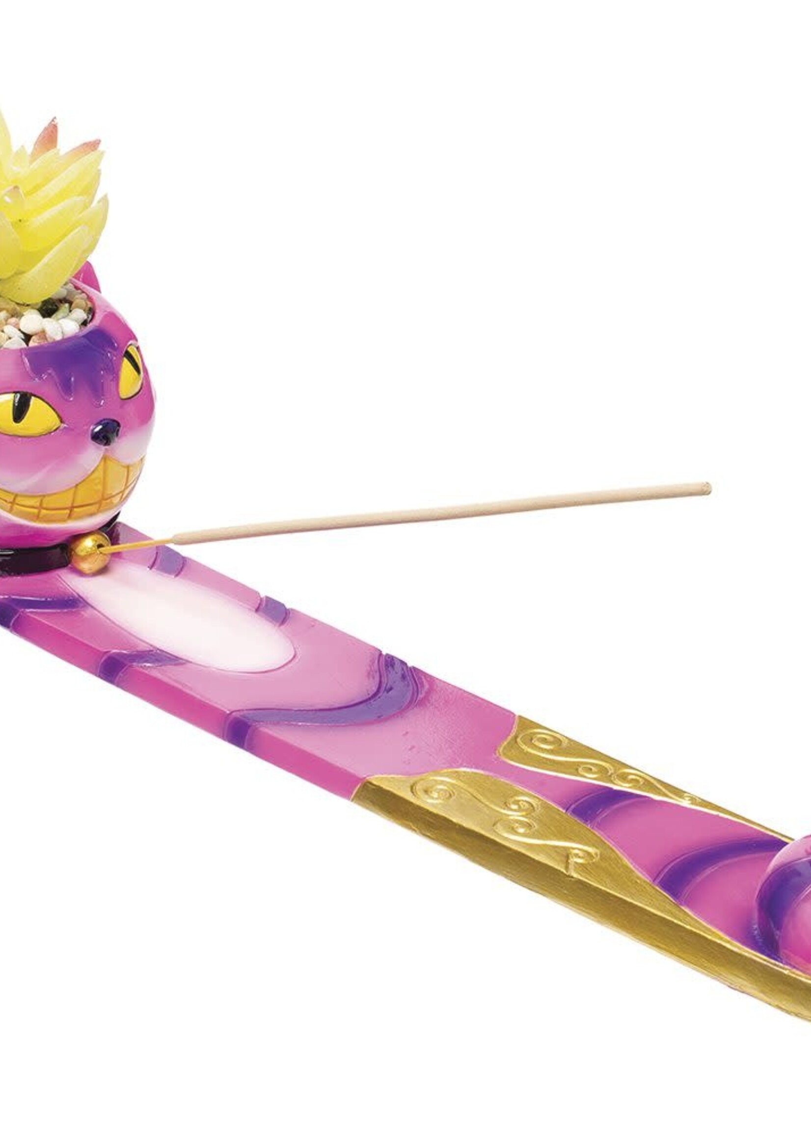 Fujima Trippy Cat Incense Burner with Plant - 12.5IN