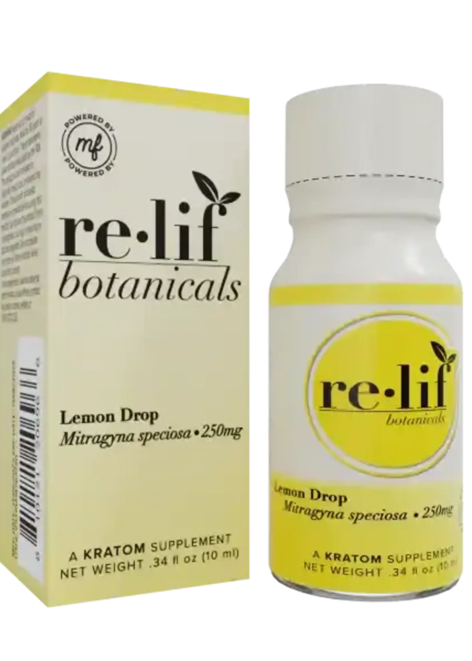 Relif Botanicals Relif Botanicals Kratom Extract Shot 250mg Lemon Drop