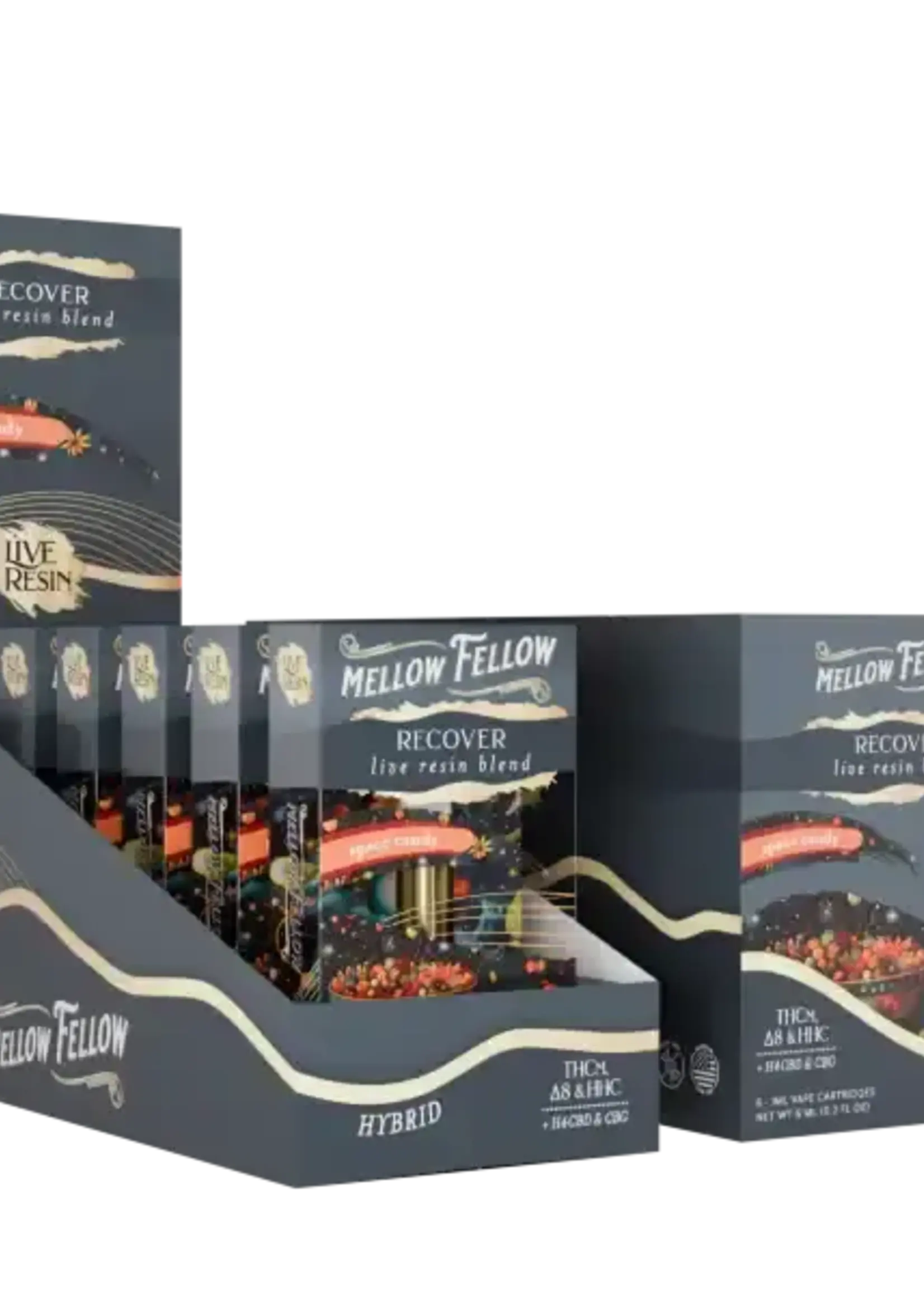 Mellow Fellow Mellow Fellow - Cartridge - 1ML - Live Resin - Recover Blend - Space Candy