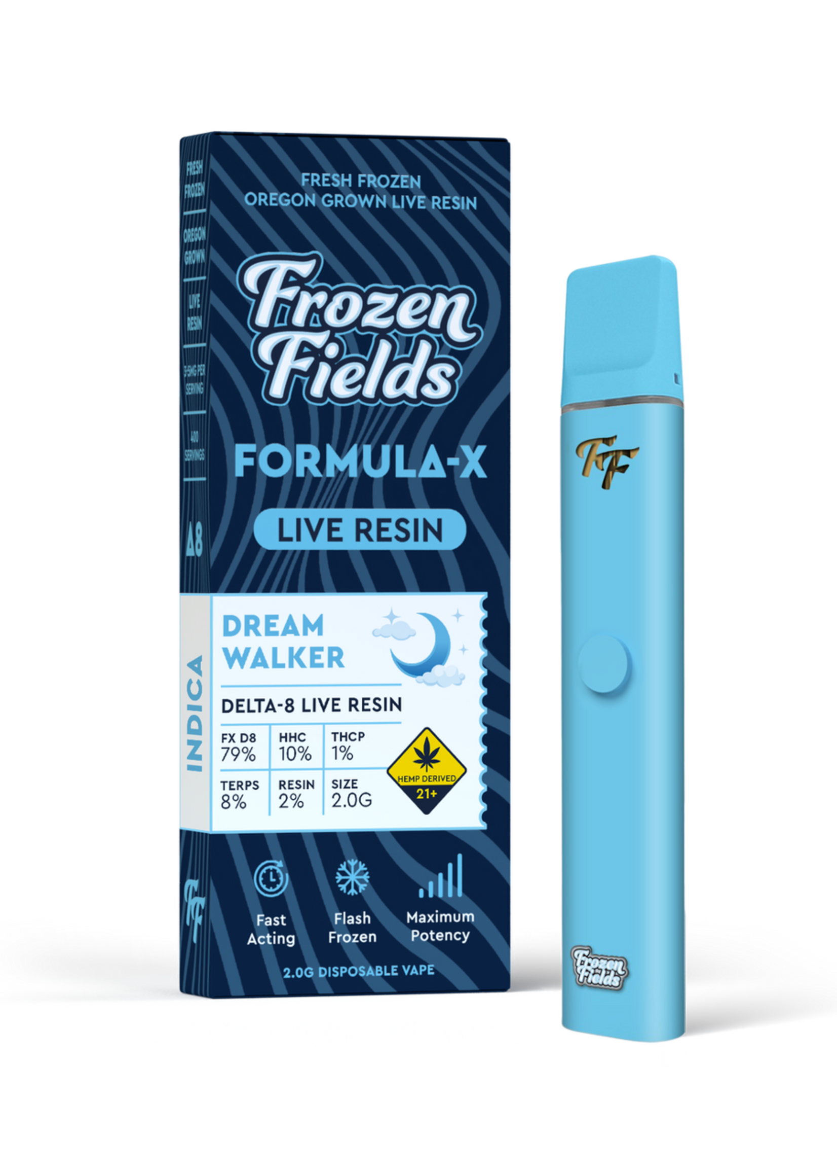 Frozen Fields Frozen Fields - Formula-X - Disposable Vape - Live Resin - 2 G Dram Walker