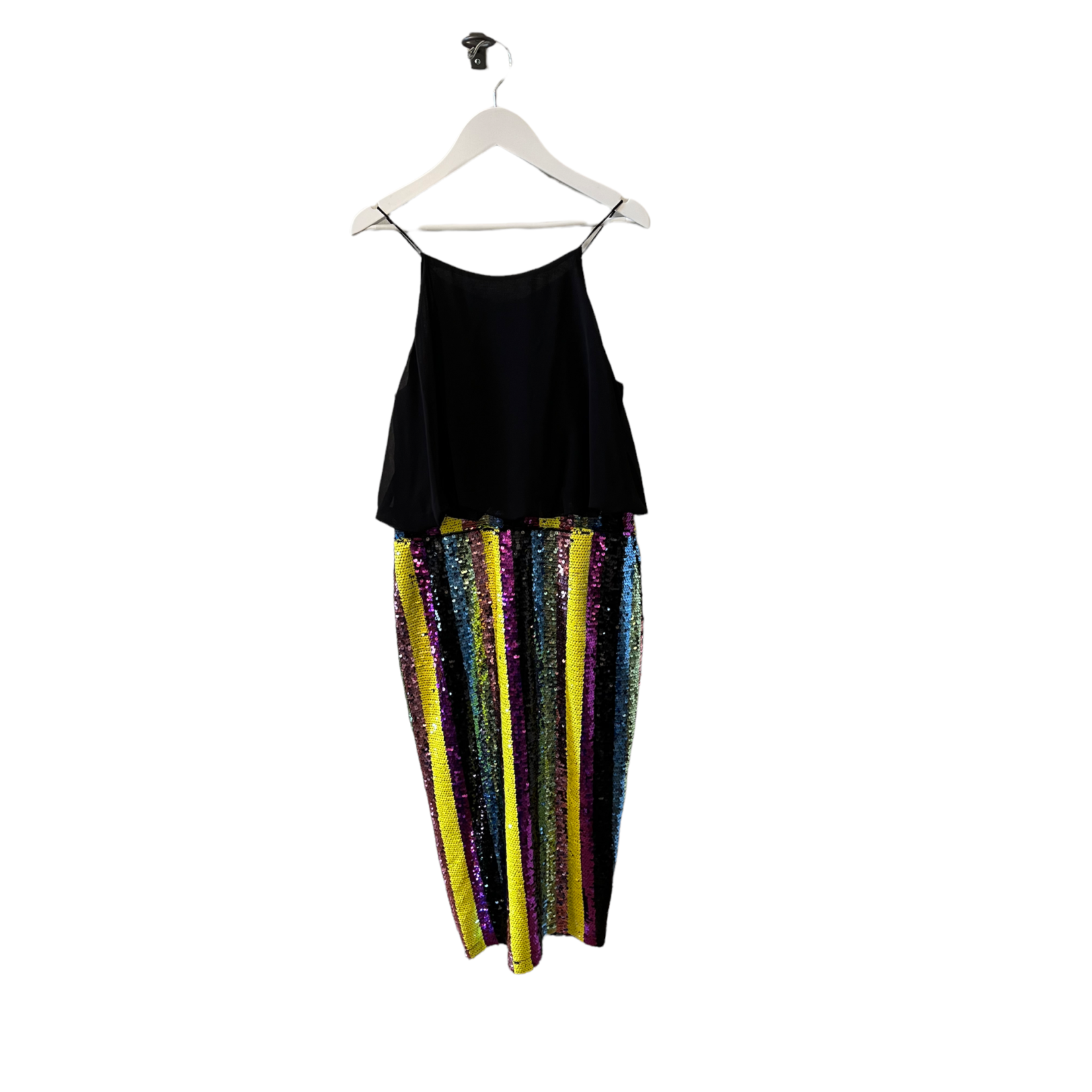 TRAFFIC PEOPLE SPAGHETTI STRAP SEQUIN PARTY DRESS- SIZE M