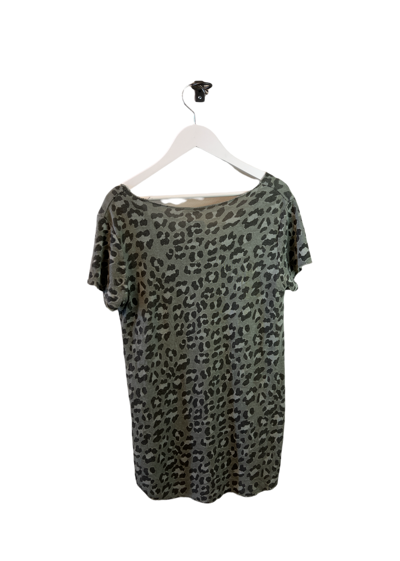 MADE IN ITALY CHEETAH PRINT T-SHIRT- SIZE S