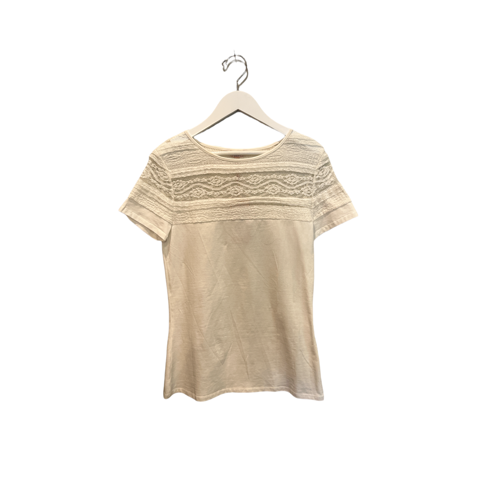 ESQUALO LACE T-SHIRT WHITE