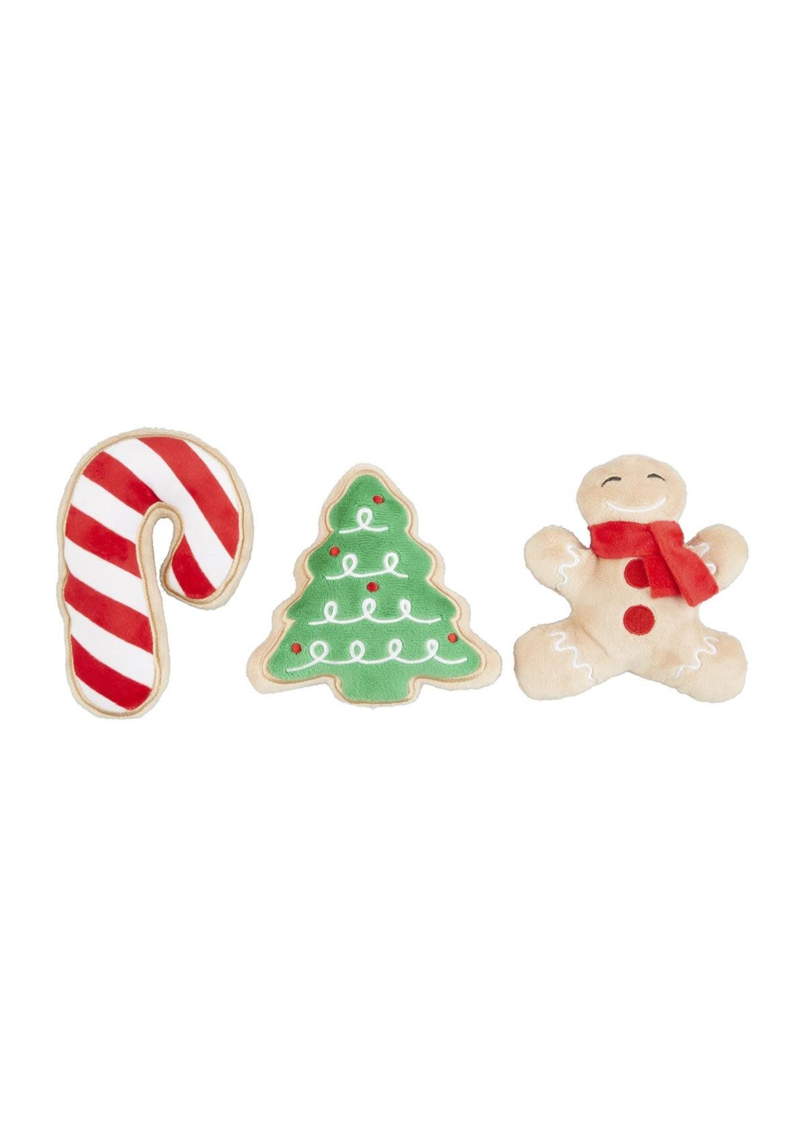 Mud Pie Christmas Cookie Dog Toy Set