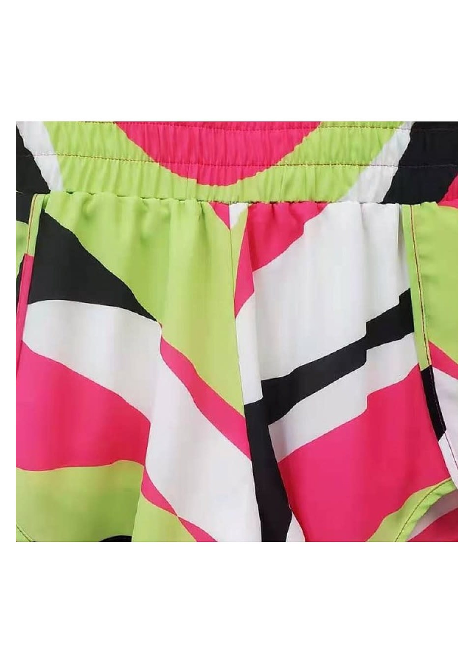 GeeGee Zeometric Printed Athletic Shorts