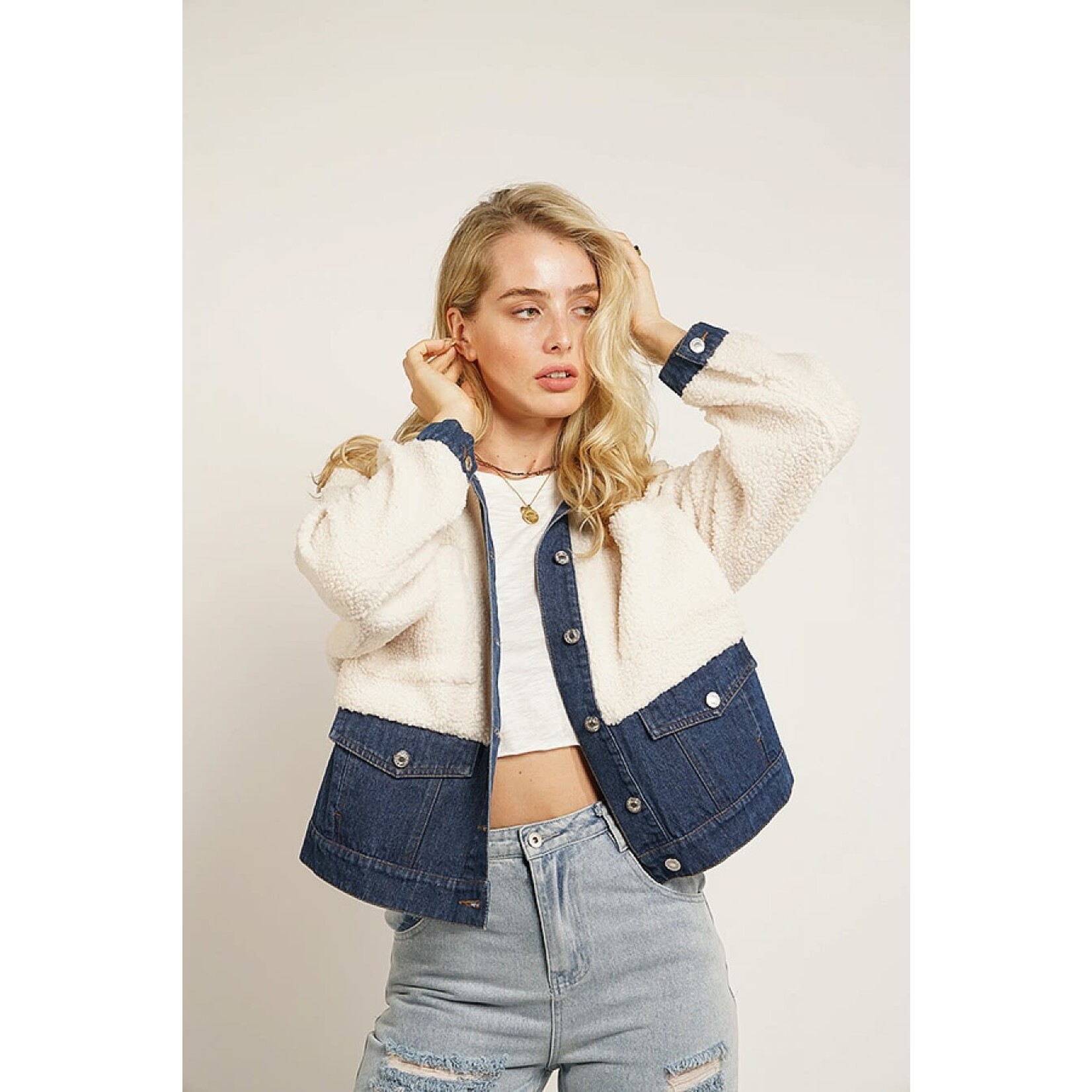 GeeGee Plus Size Denim Jacket