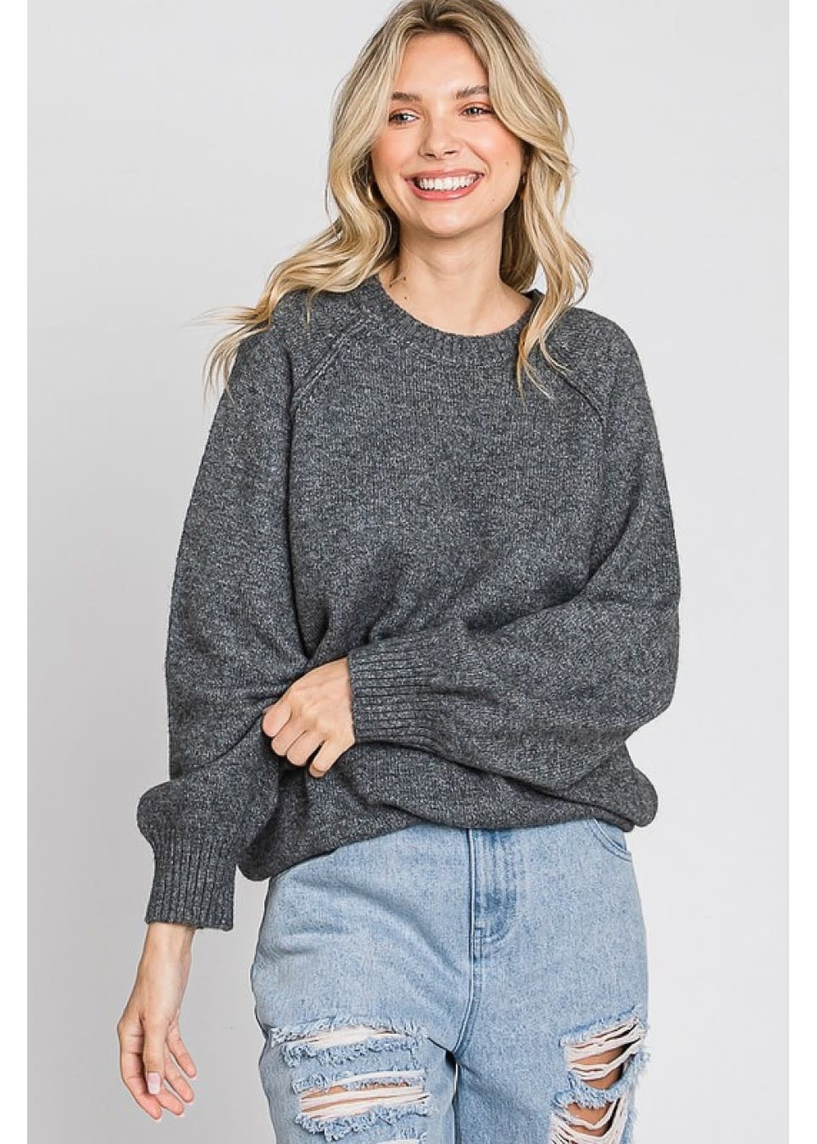 GeeGee Long Reverse Stitch Sweater