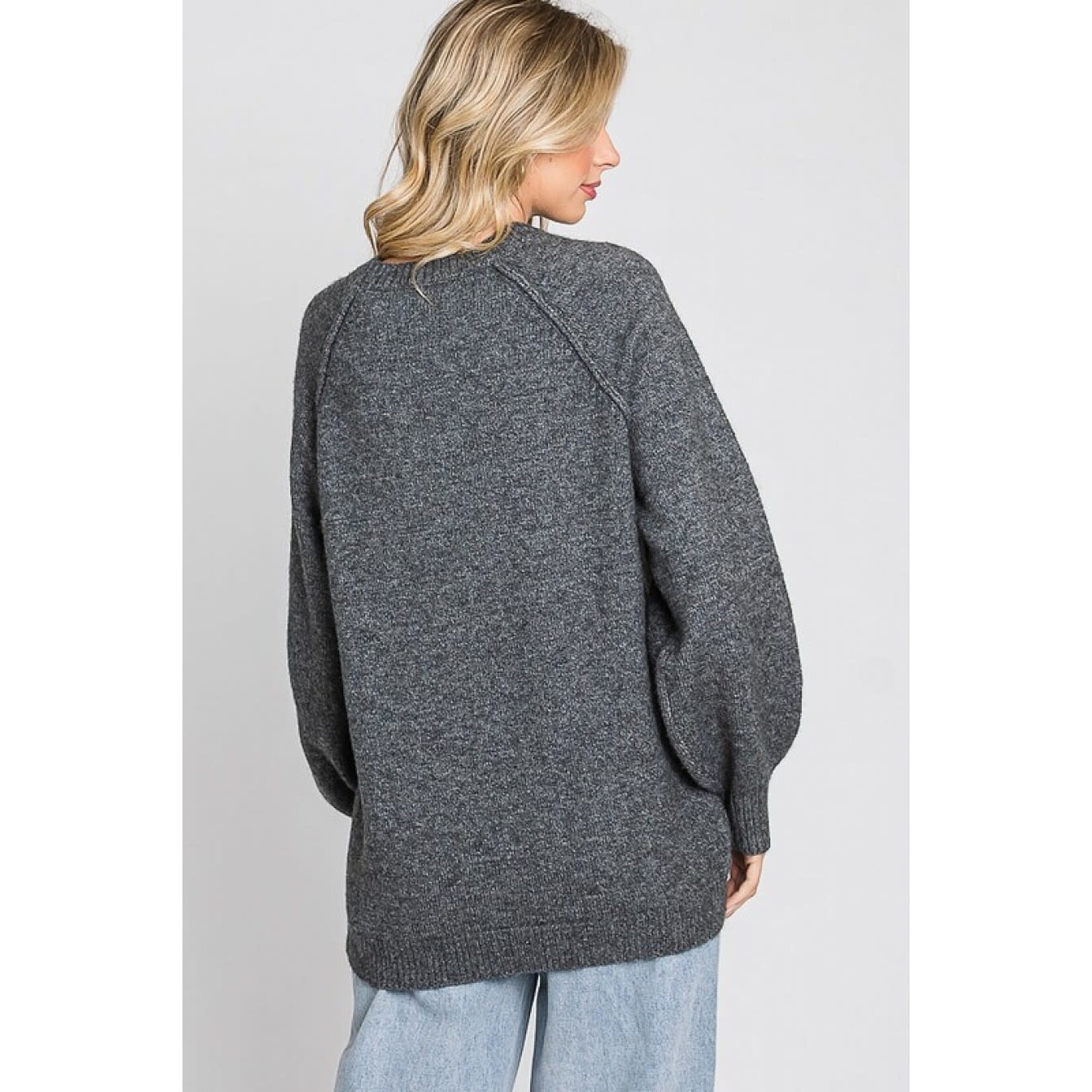 GeeGee Long Reverse Stitch Sweater