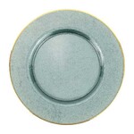 VIETRI Metallic Glass Service Plate/Charger  (multiple colors available)