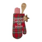 Mud Pie Dashing Oven Mitt Towel Set