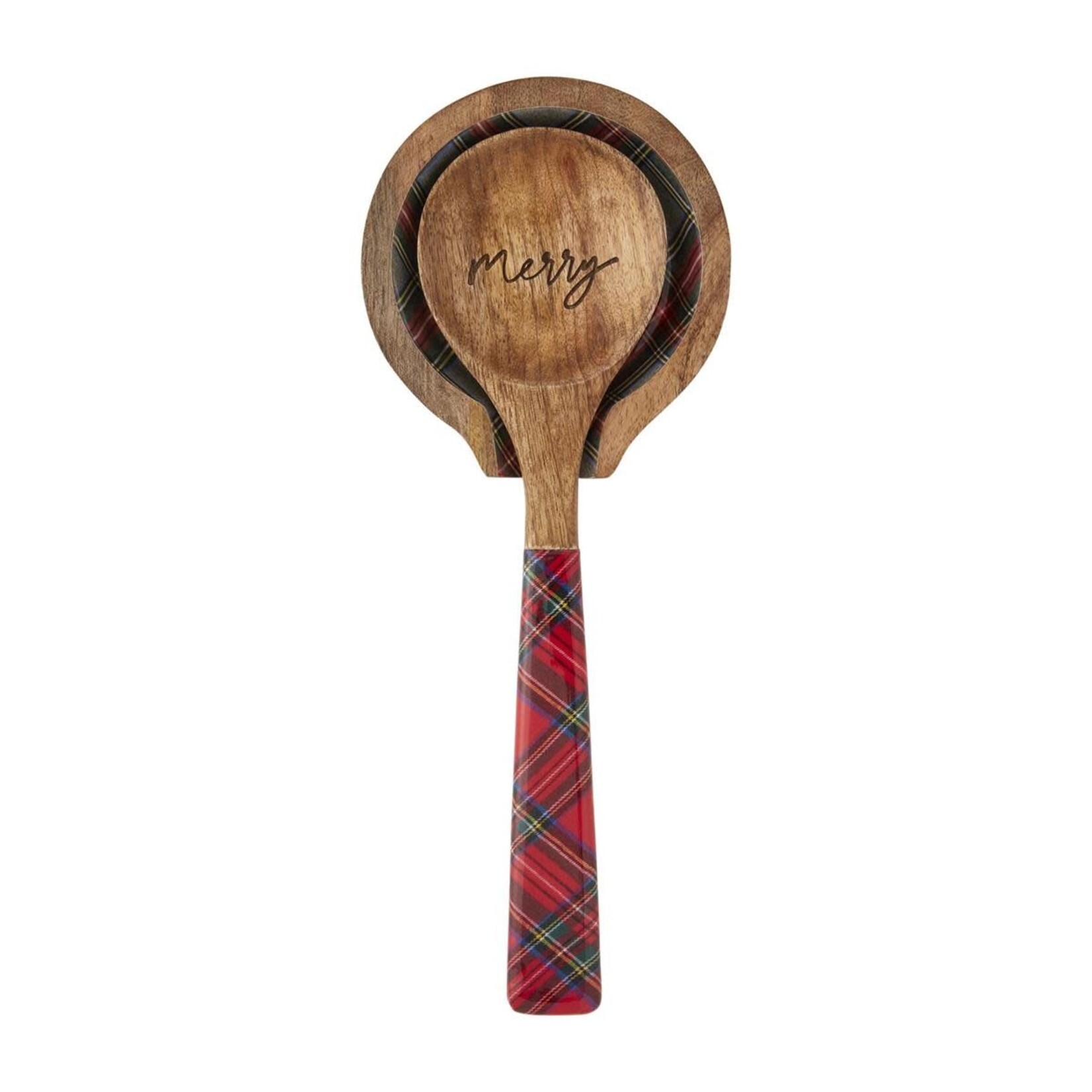 Mud Pie Tartan Spoon Rest Set