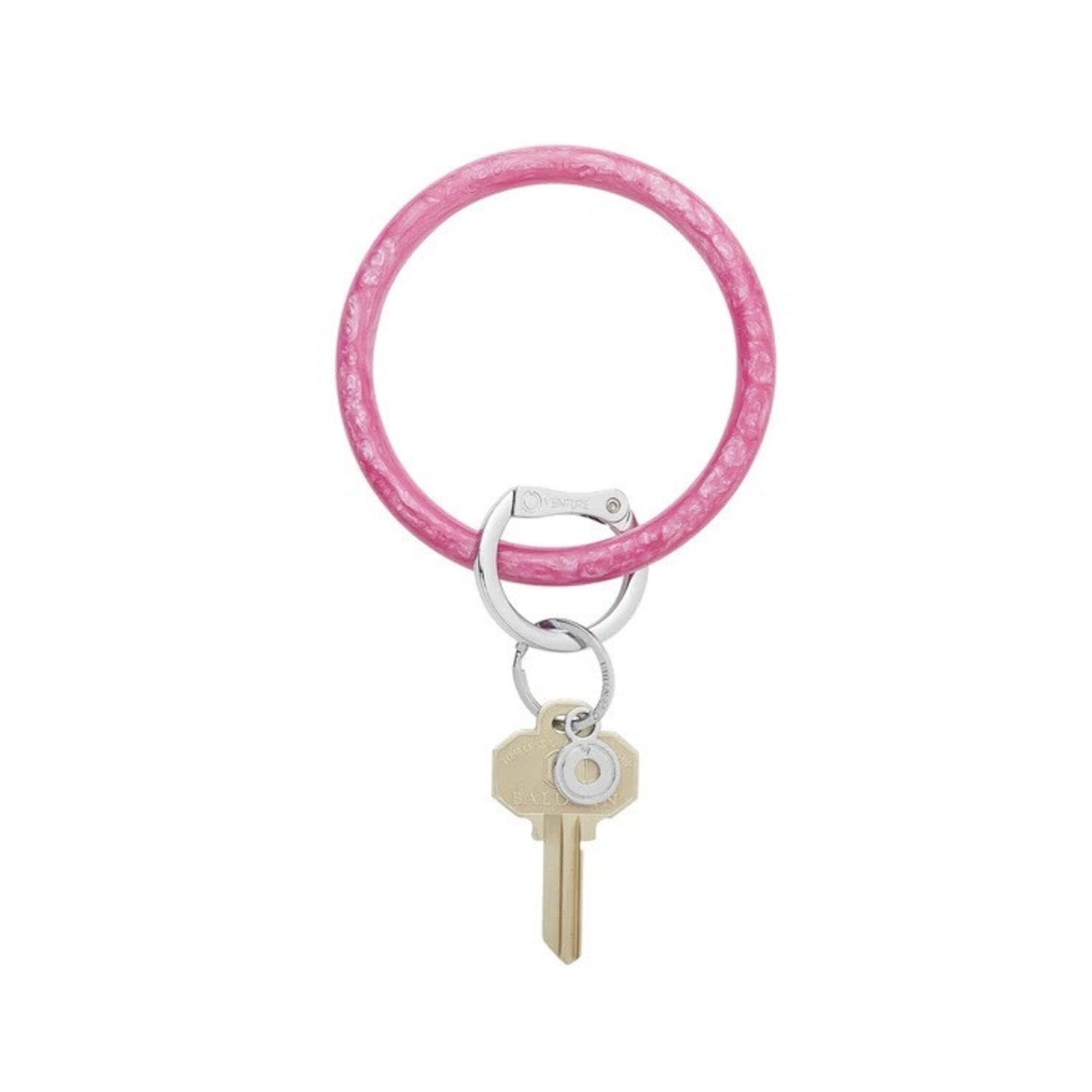 Oventure Big O® Key Ring in Pink Topaz Resin Collection