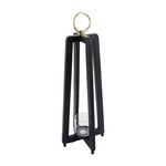 Mud Pie Large Black Tall Lantern