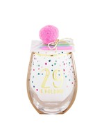 Mud Pie 29th Birthday Wine Glass and Candle Set