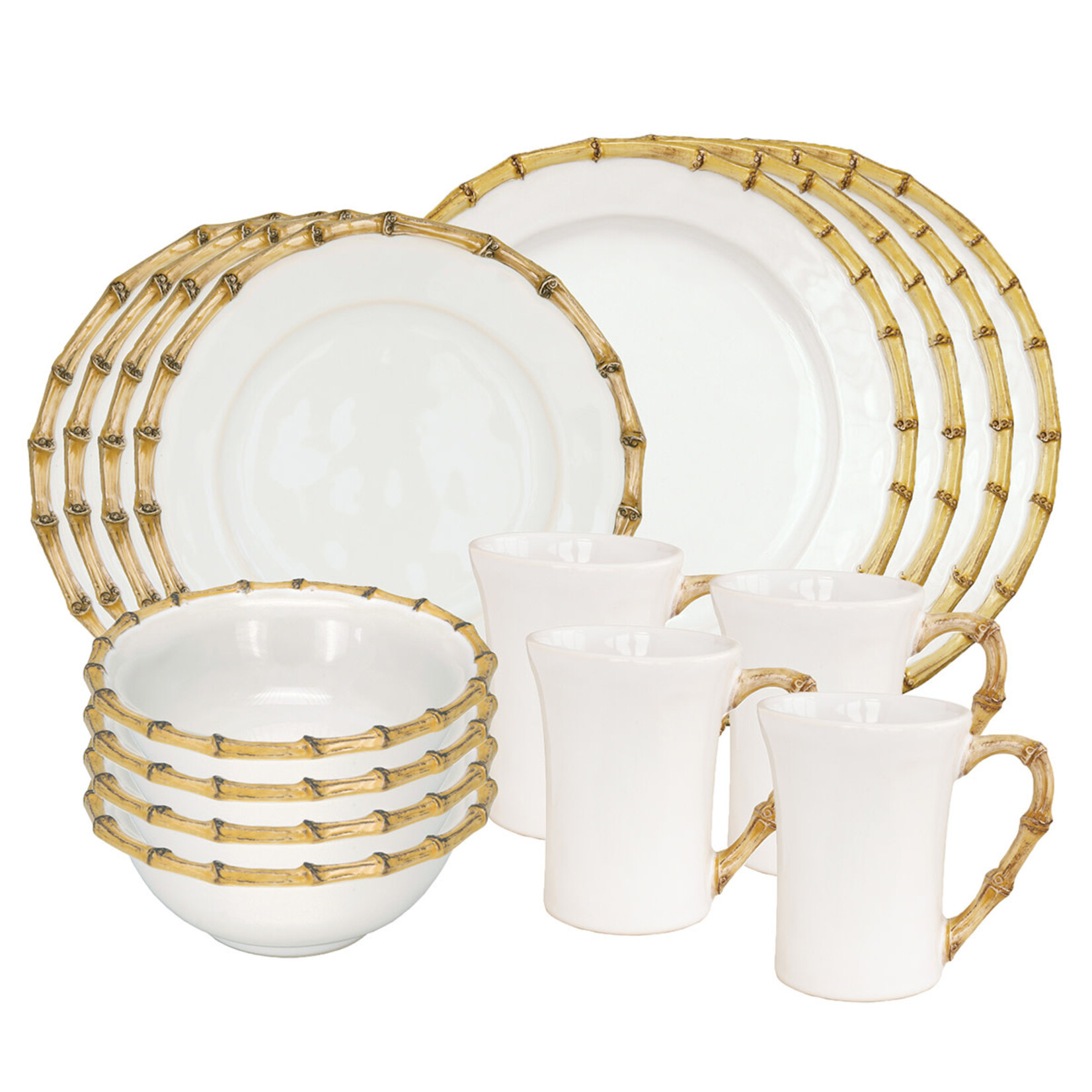 Juliska Classic Bamboo Natural Dessert/Salad Plate