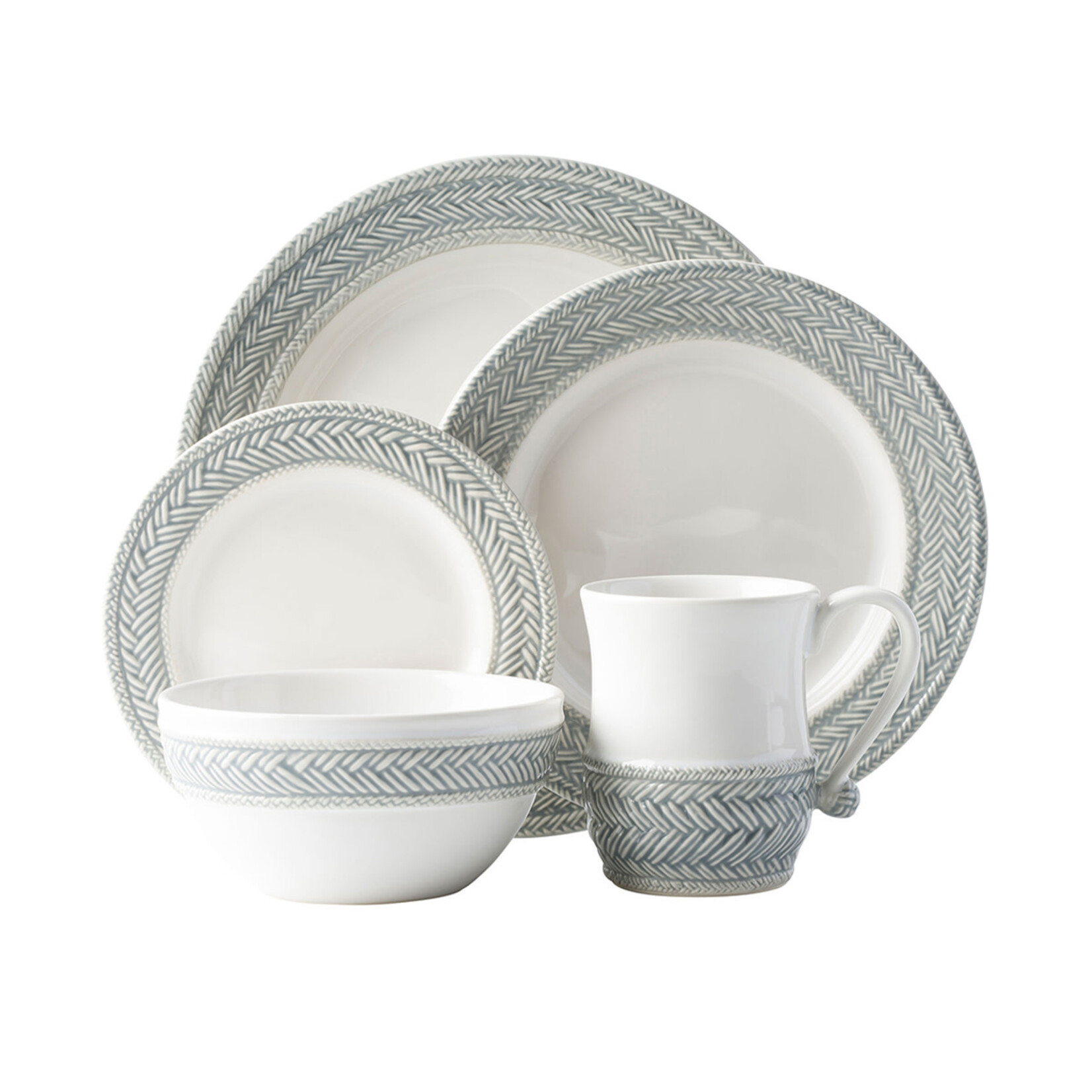 Juliska Le Panier Grey Mist Cereal/Ice Cream Bowl