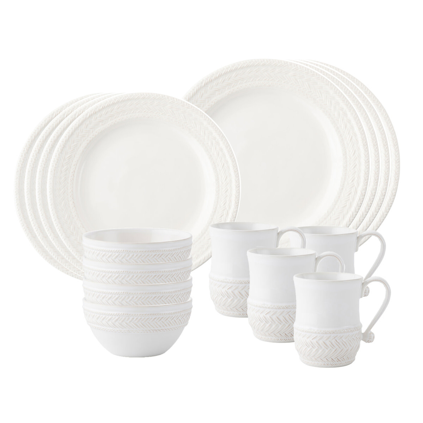 Juliska Le Panier Whitewash Cereal/Ice Cream Bowl