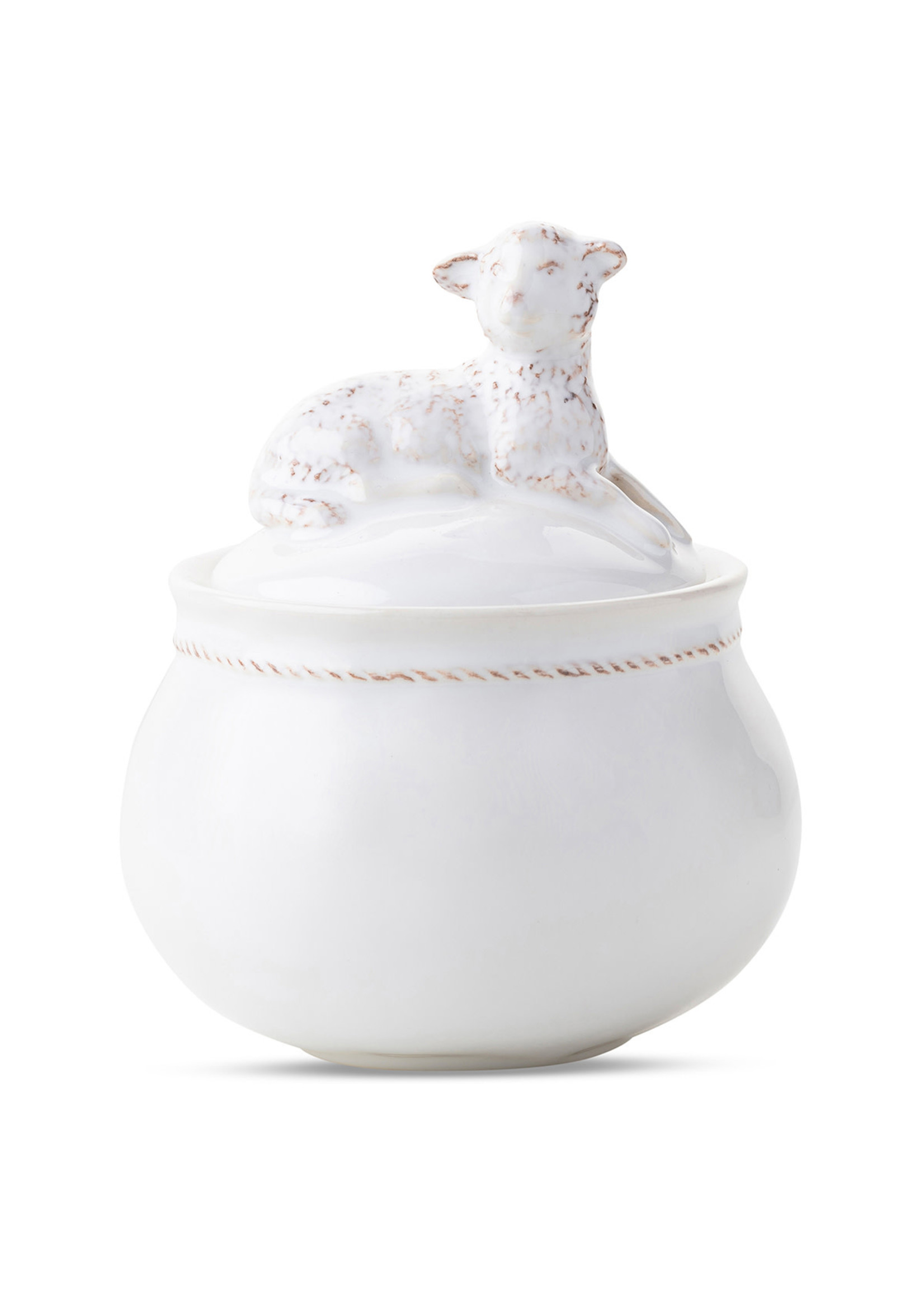 Juliska Clever Creatures Henri - Lamb Lidded Jar