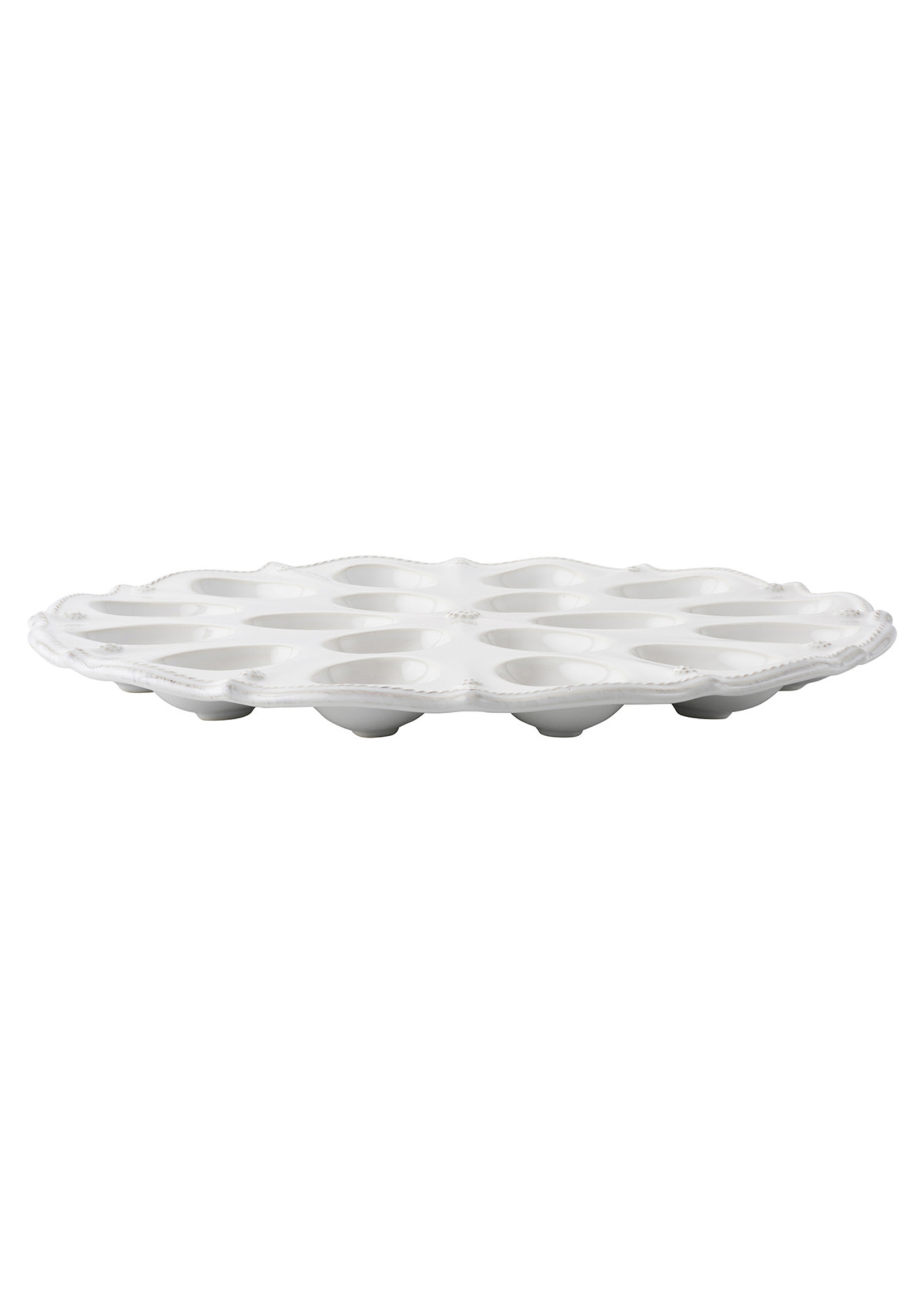 Juliska Berry & Thread Whitewash Deviled Egg Platter