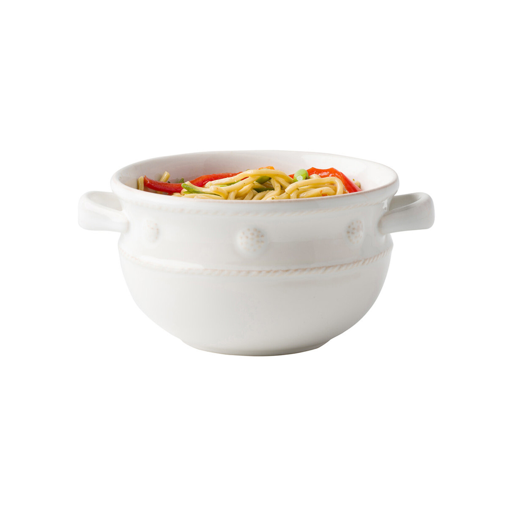 Juliska Berry & Thread Whitewash 2 Handled Soup/Chili Bowl