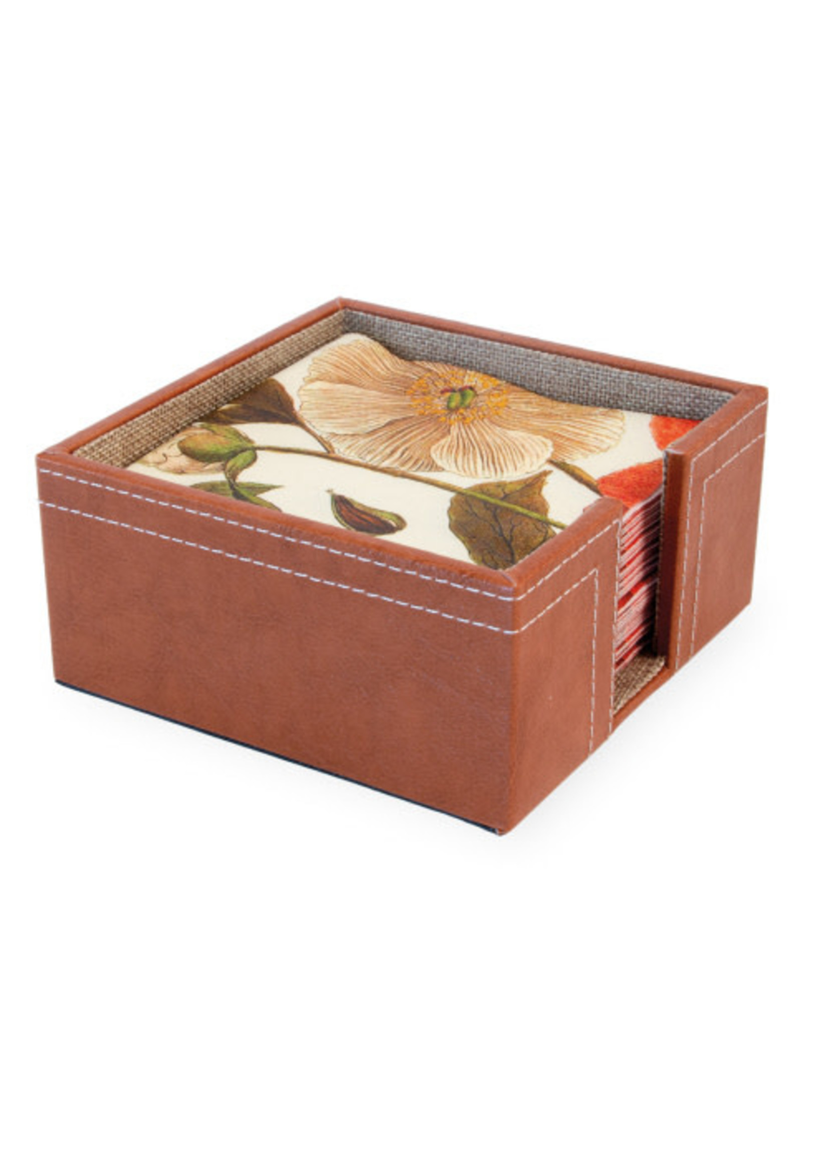 BOSTON INTERNATIONAL Faux Leather Cocktail Caddy