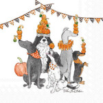 BOSTON INTERNATIONAL Halloween Party Dogs Cocktail Napkin