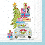 BOSTON INTERNATIONAL Noel Car Cocktail Napkin