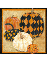 BOSTON INTERNATIONAL Patterned Pumpkins Cocktail Napkin